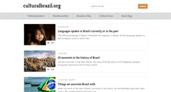 Desktop Screenshot of culturalbrazil.org